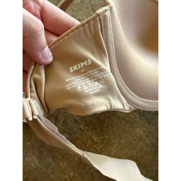 Skims Fits Everybody Pushup Demi Bra 32C Clay - Picture 7 of 7